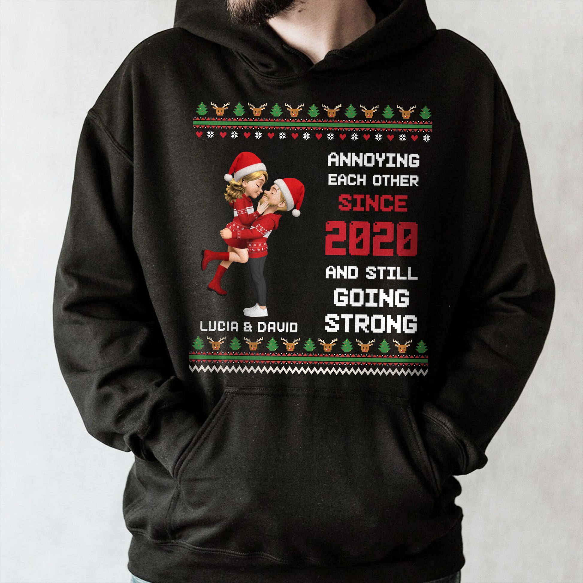 Annoying Each Other Since [Year], Christmas Couple Design