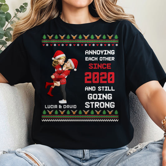 Annoying Each Other Since [Year], Christmas Couple Design
