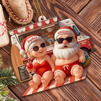 Celebrate Warm Tropical Christmas With Santa And Mrs. Claus