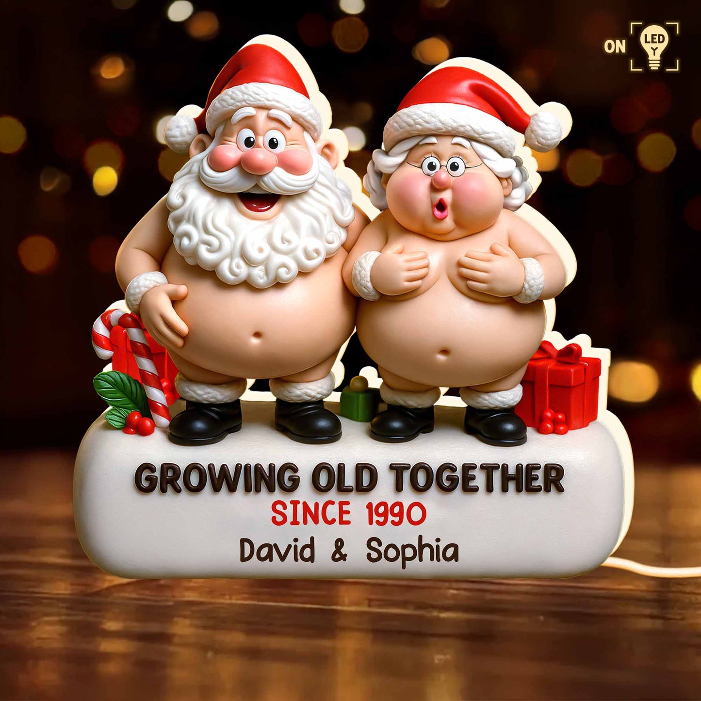 Growing Old Together Santa Claus and Presents