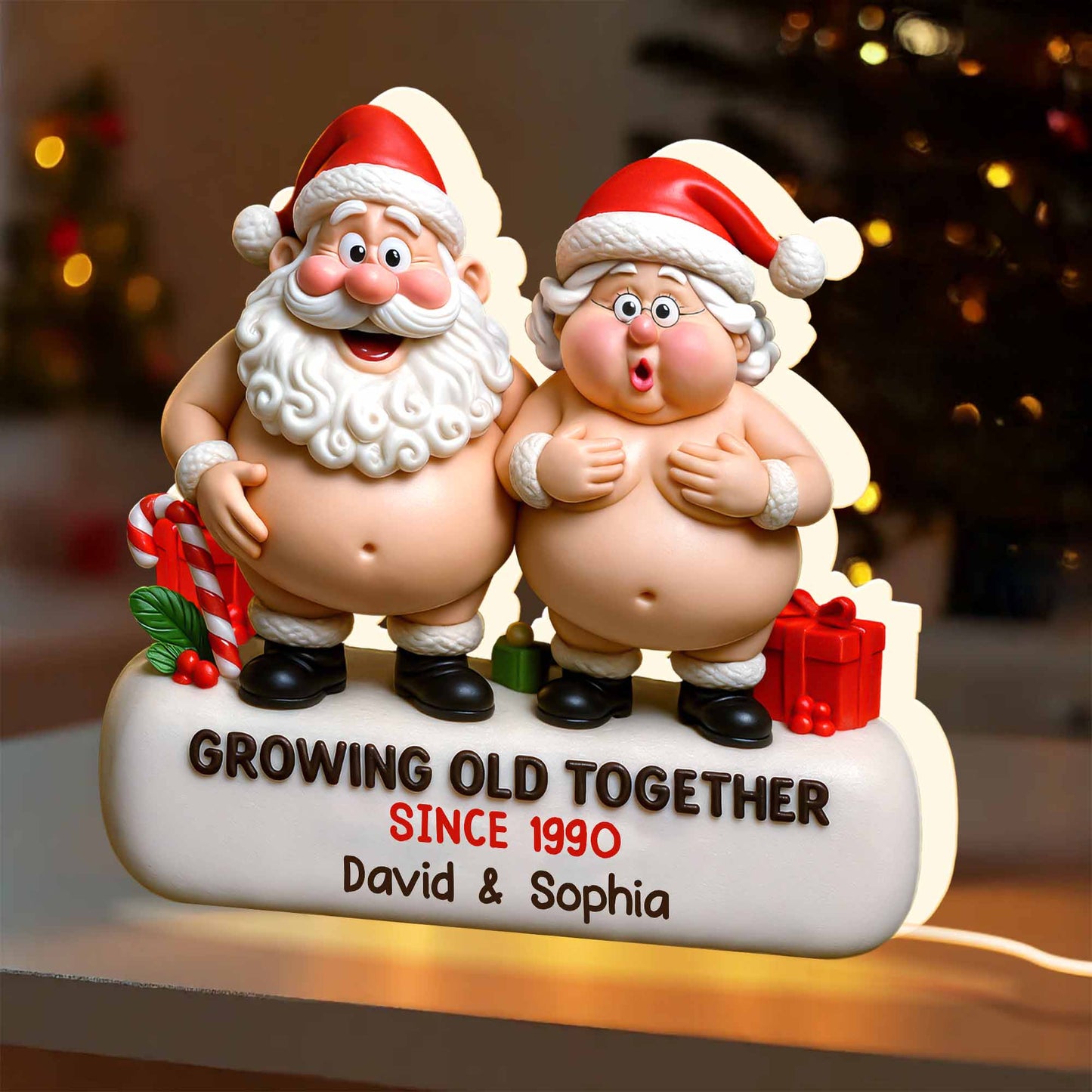 Growing Old Together Santa Claus and Presents