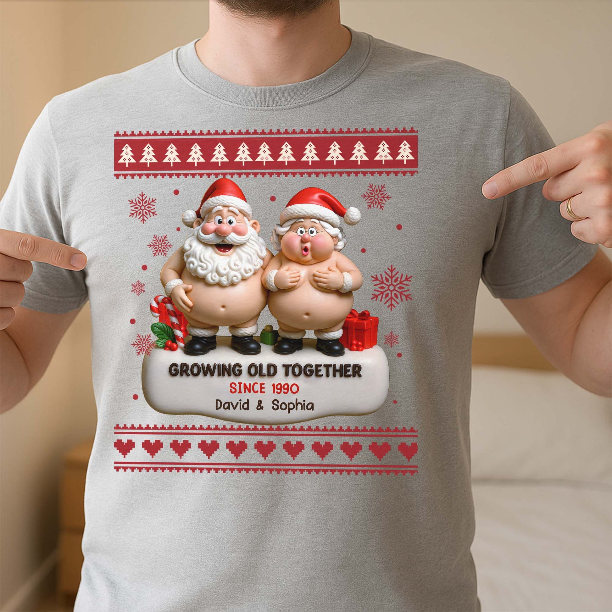 Growing Old Together, Santa Claus Figures And Christmas Themes