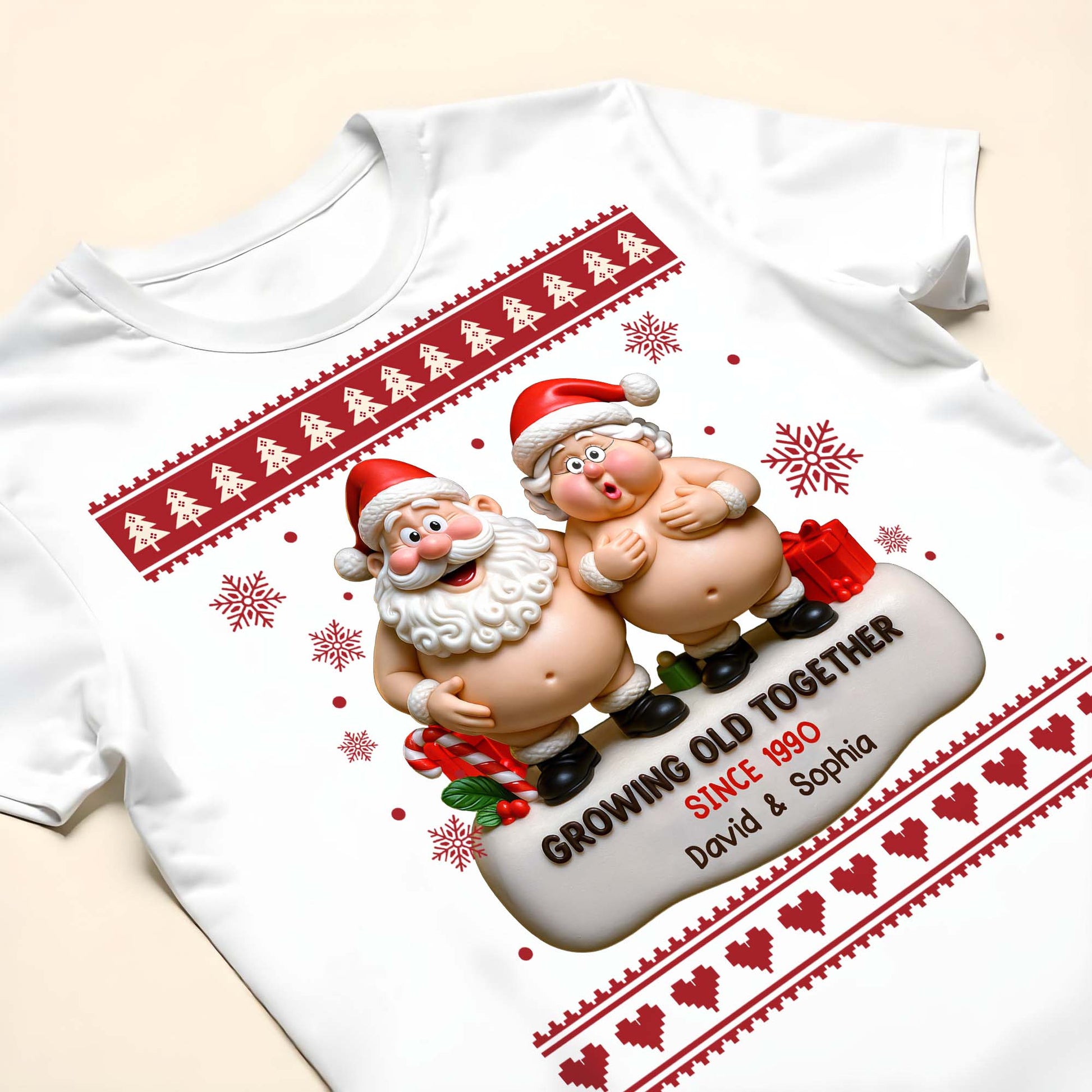 Growing Old Together, Santa Claus Figures And Christmas Themes