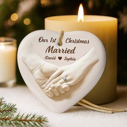 Our 1st Christmas Engaged, Holding Hands And Ring