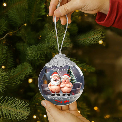 Growing Old Together, Santa And Mrs Claus Decoration