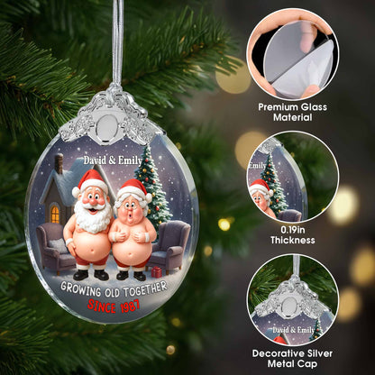Growing Old Together, Santa And Mrs Claus Decoration
