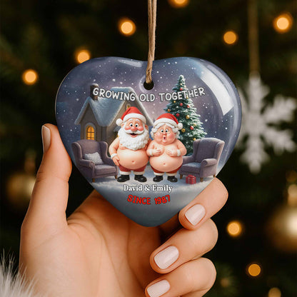Growing Old Together, Santa Claus And Christmas Tree