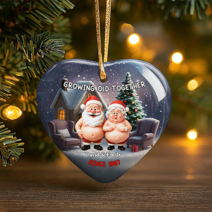 Growing Old Together, Santa Claus And Christmas Tree