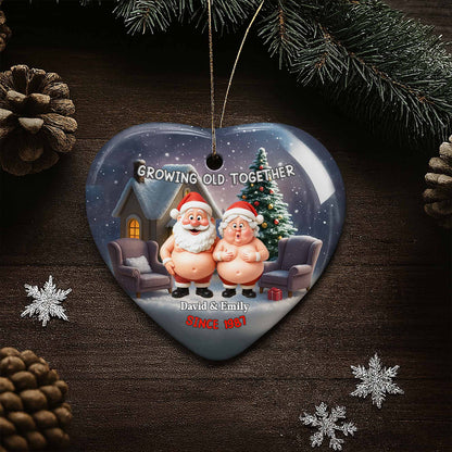 Growing Old Together, Santa Claus And Christmas Tree