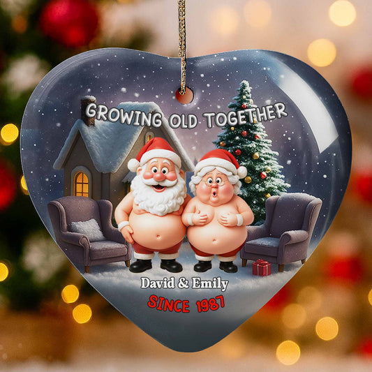 Growing Old Together, Santa Claus And Christmas Tree