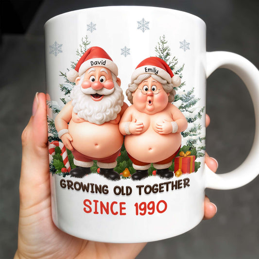 Growing Old Together Santa Claus Christmas Design