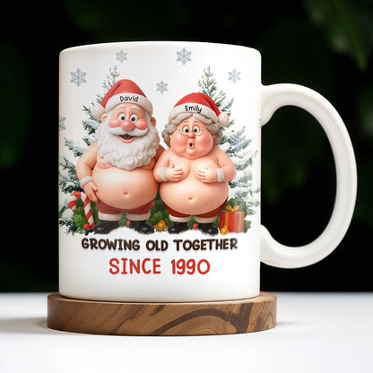 Growing Old Together Santa Claus Christmas Design