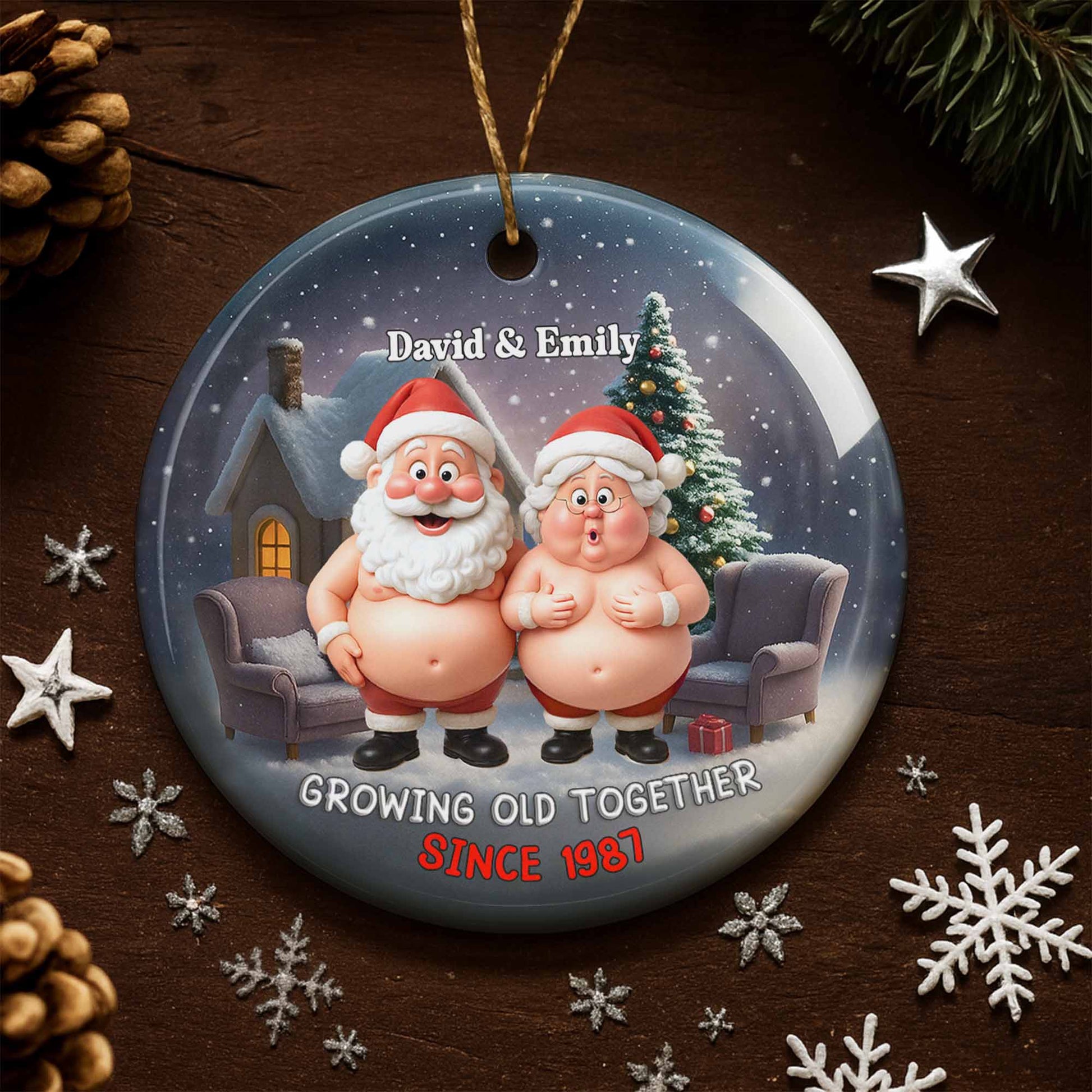 Growing Old Together With Santa And Mrs. Claus