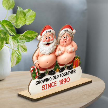 Growing Old Together Santa And Mrs Claus Figurine