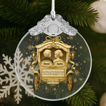 God Blessed The Broken Road, Carriage Design Ornament