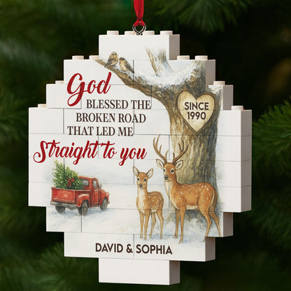 God Blessed The Broken Road, Deer And Truck Design