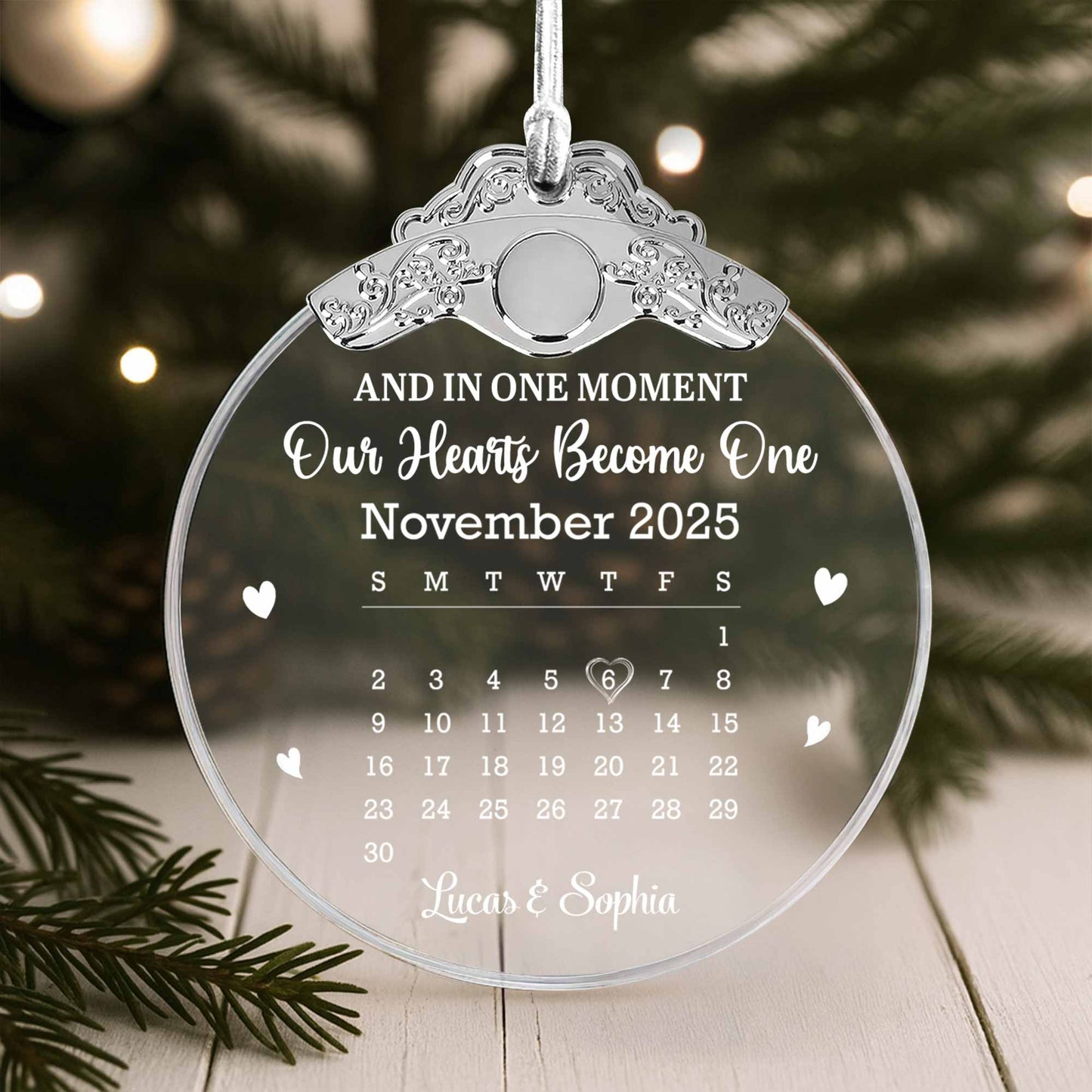 Our Hearts Become One, Hearts, Calendar Design