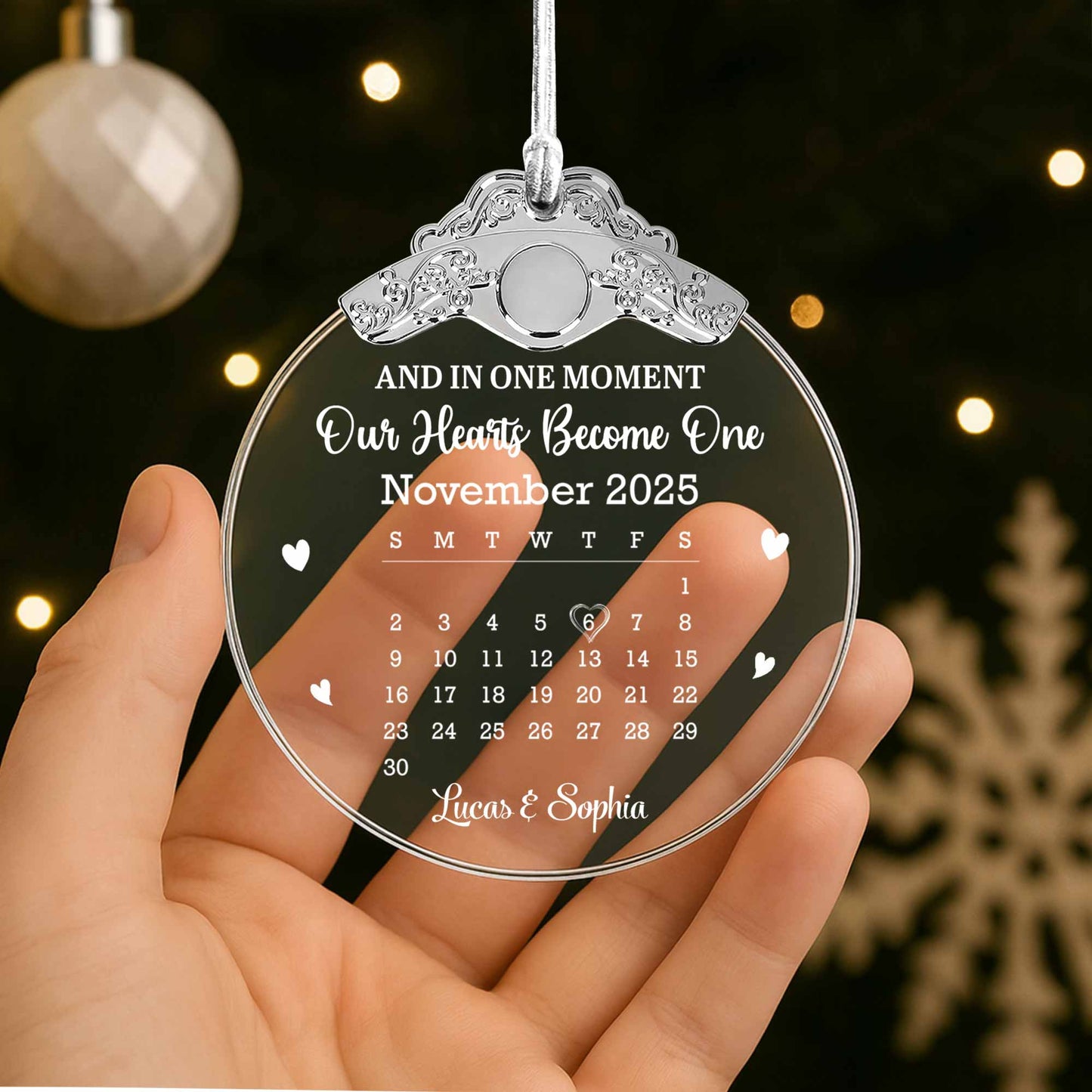 Our Hearts Become One, Hearts, Calendar Design