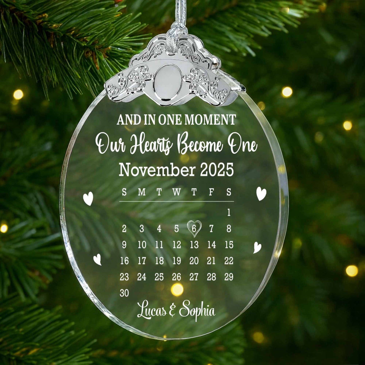 Our Hearts Become One, Hearts, Calendar Design