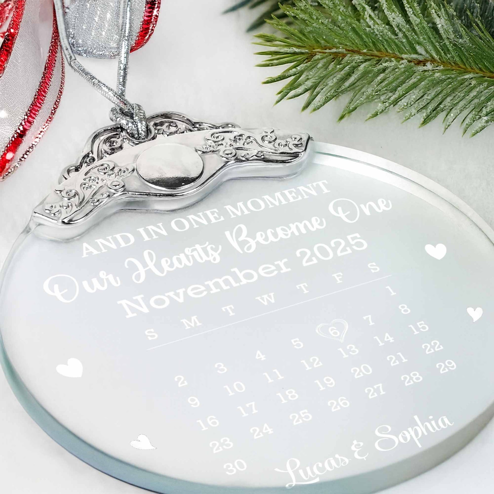 Our Hearts Become One, Hearts, Calendar Design