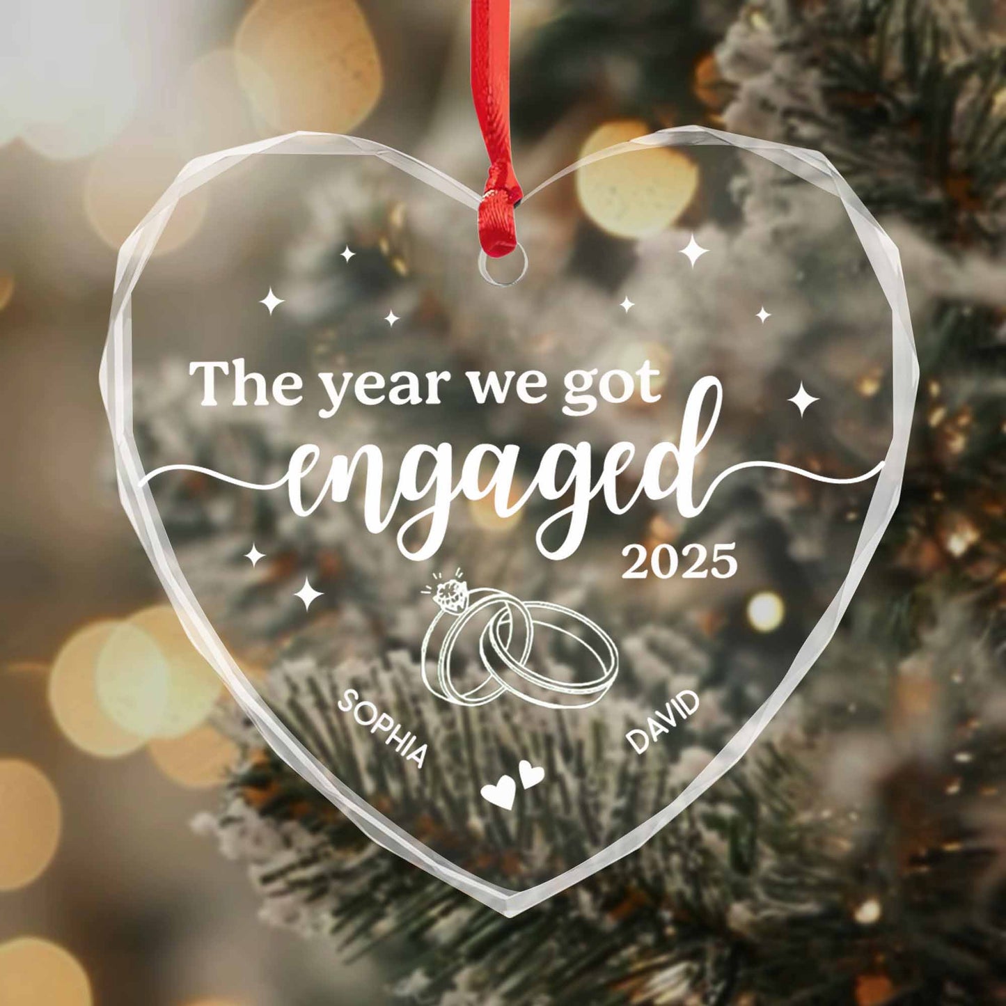 The Year We Got Engaged With Heart And Rings
