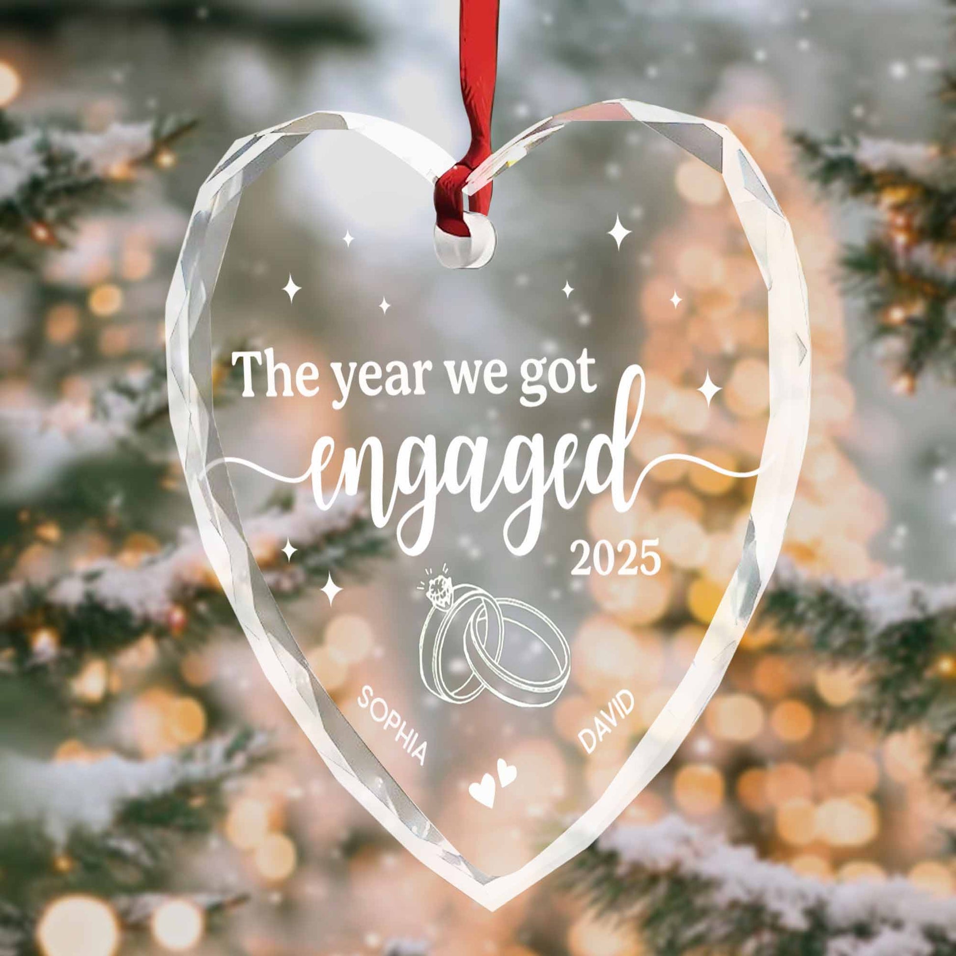 The Year We Got Engaged With Heart And Rings