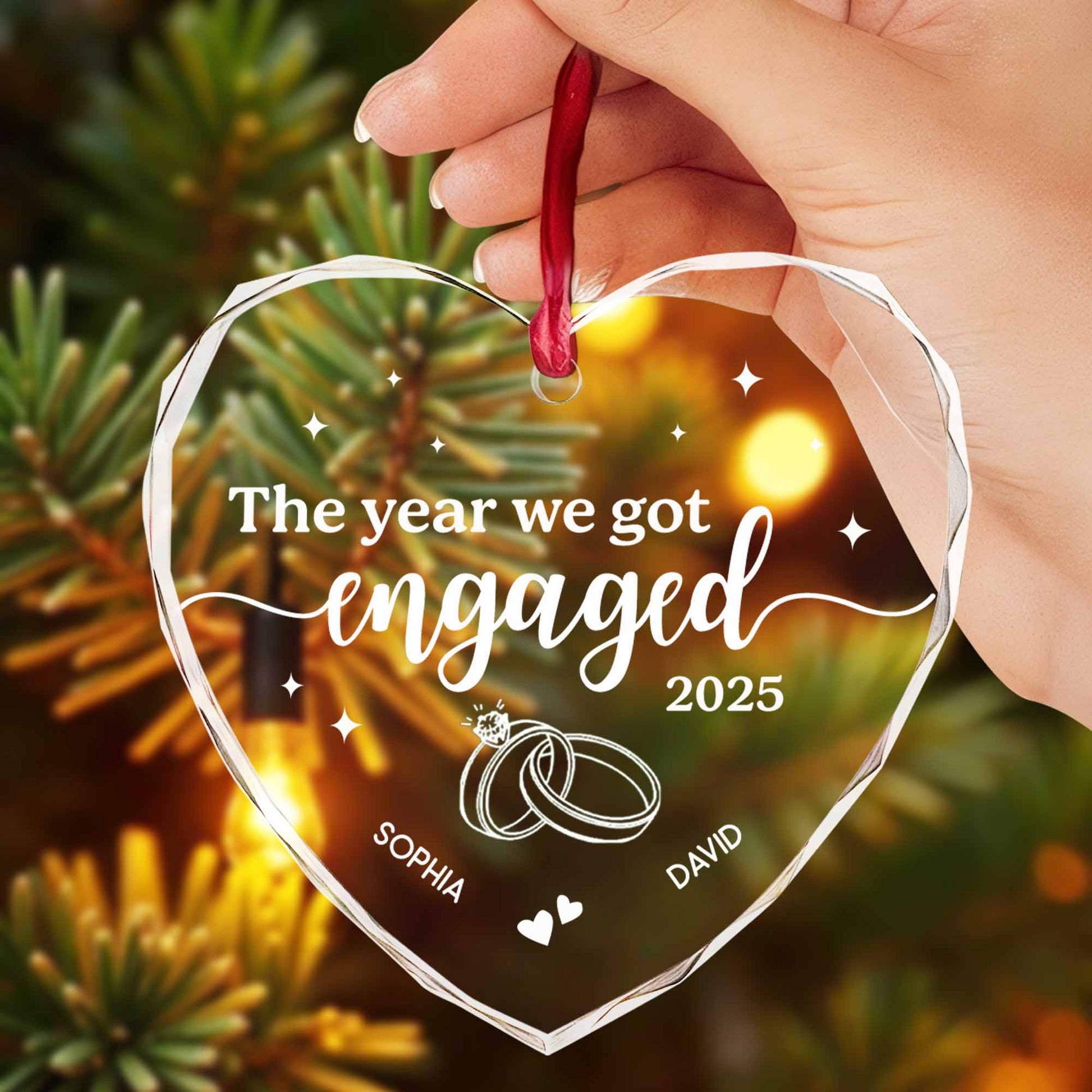 The Year We Got Engaged With Heart And Rings