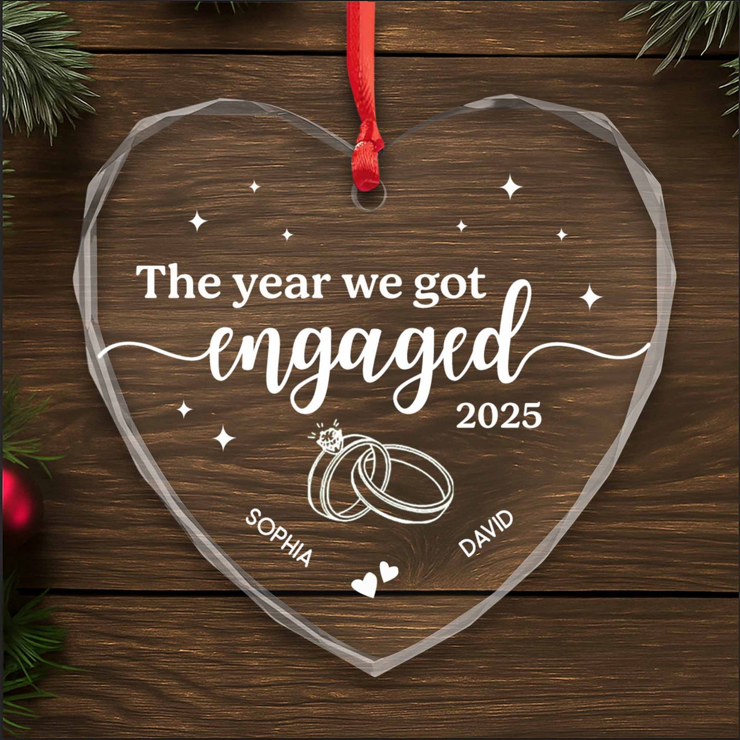 The Year We Got Engaged With Heart And Rings