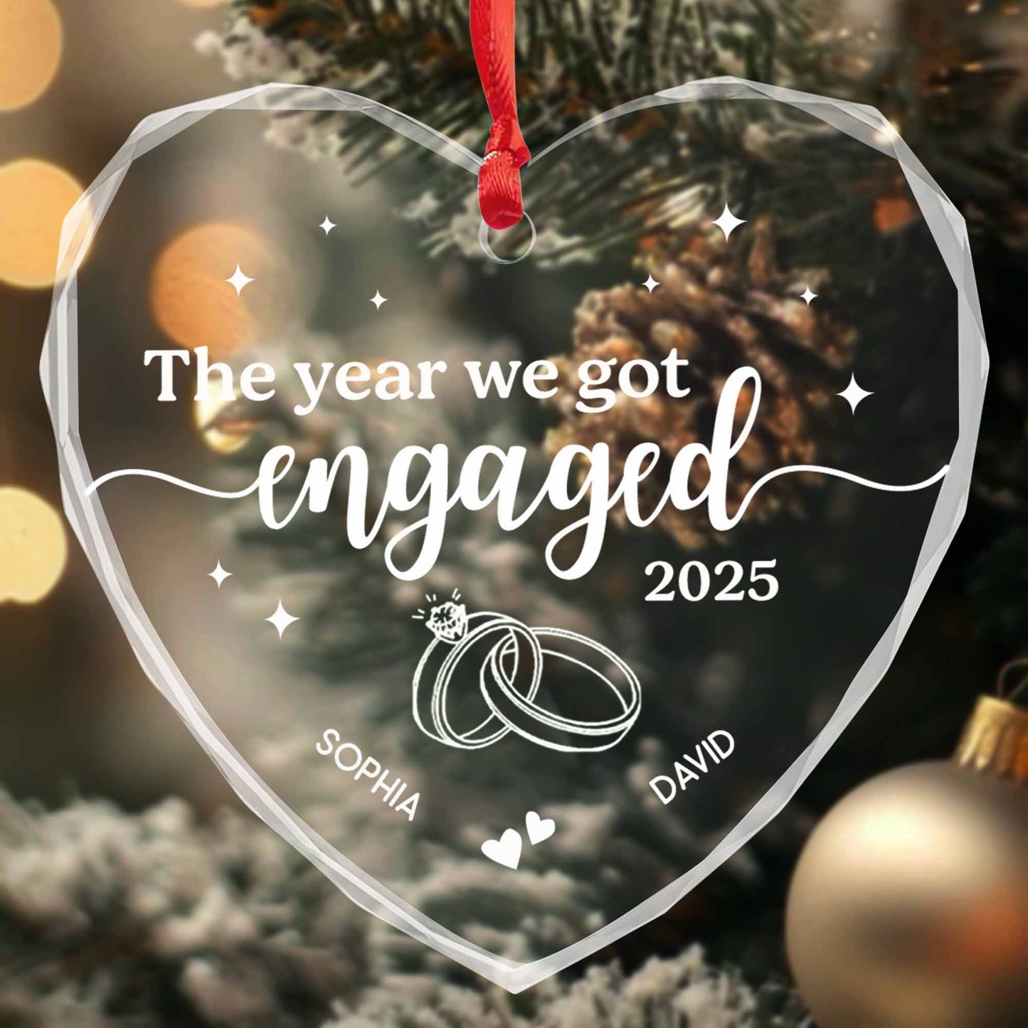 The Year We Got Engaged With Heart And Rings