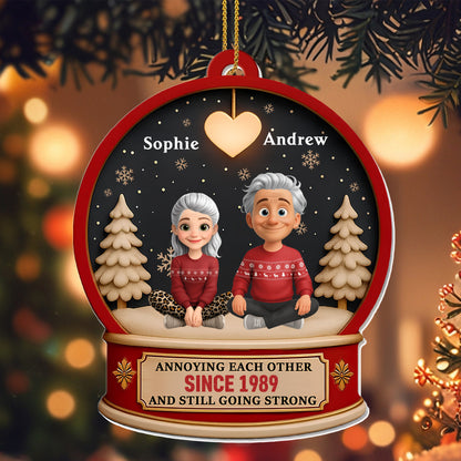 Annoying Each Other Since, Heart, Snowflakes