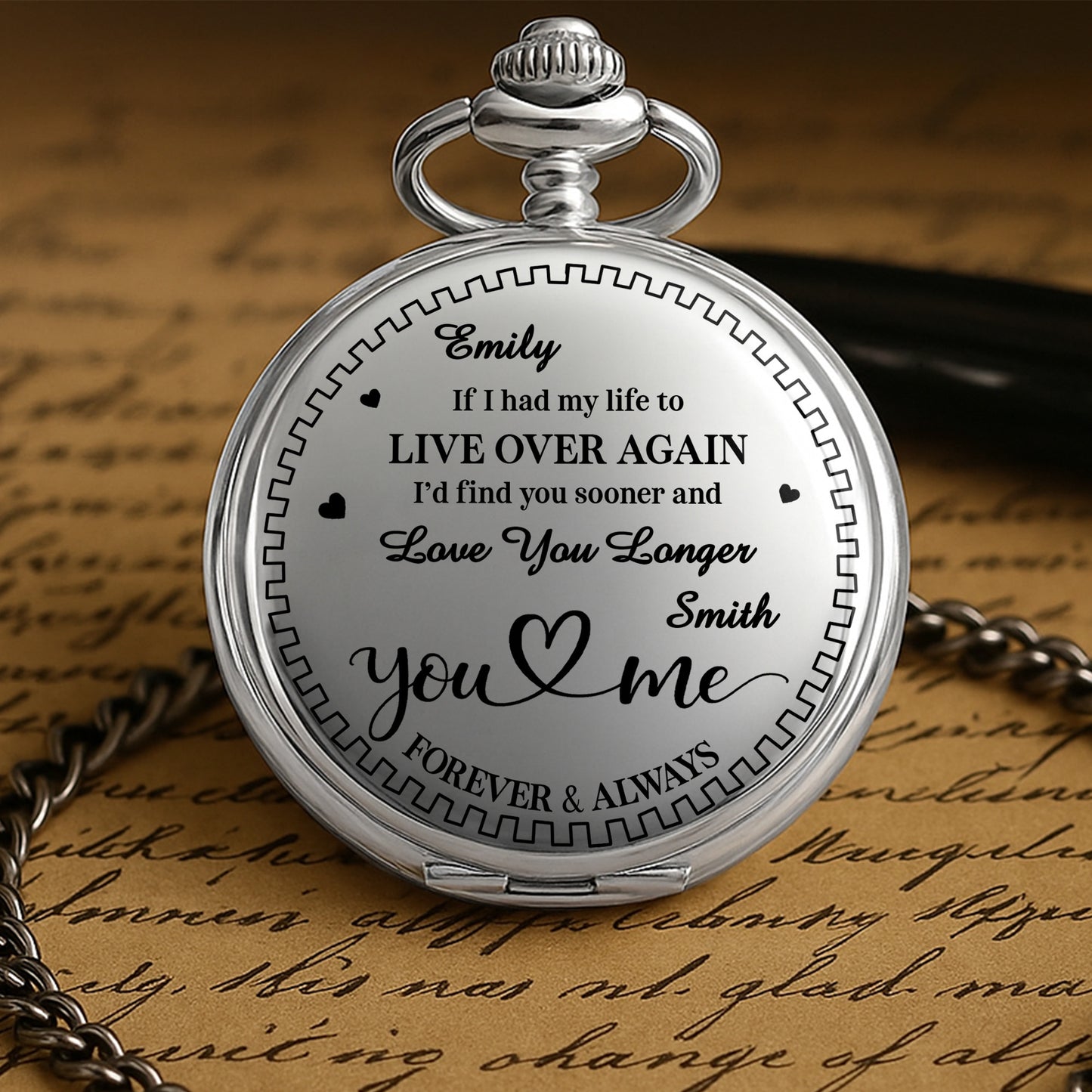 If I Had My Life To Live Over Again Love You Longer Hearts Design