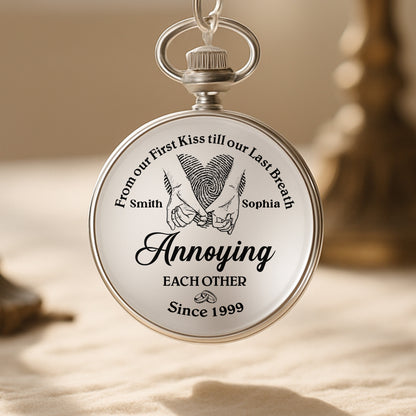 From Our First Kiss Till Our Last Breath, Fingerprints And Hearts Design