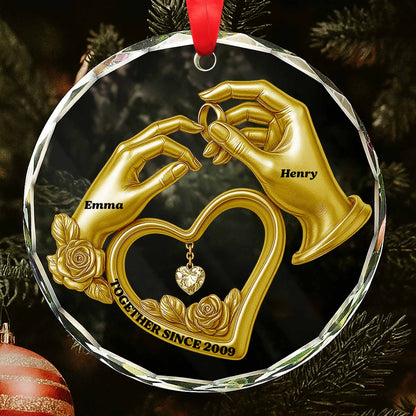 Together Since, Hands Forming Heart With Roses