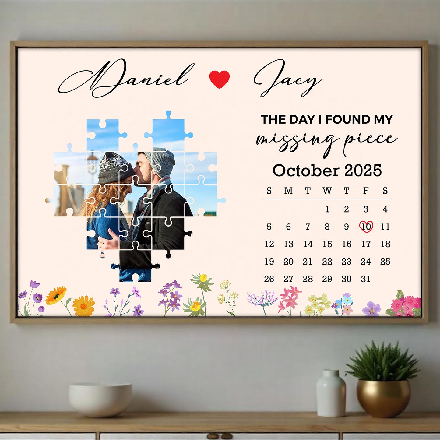 The Day I Found My Missing Piece With Puzzle Pieces And Flowers