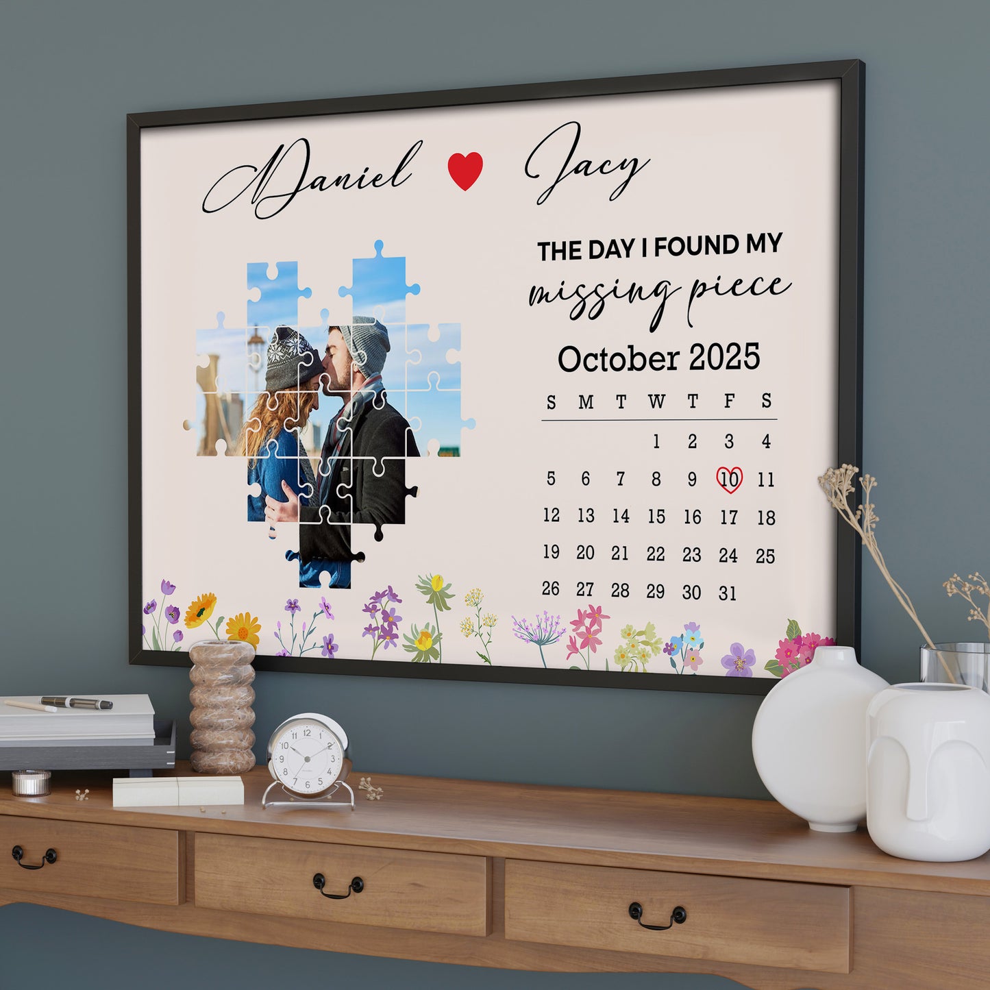 The Day I Found My Missing Piece With Puzzle Pieces And Flowers