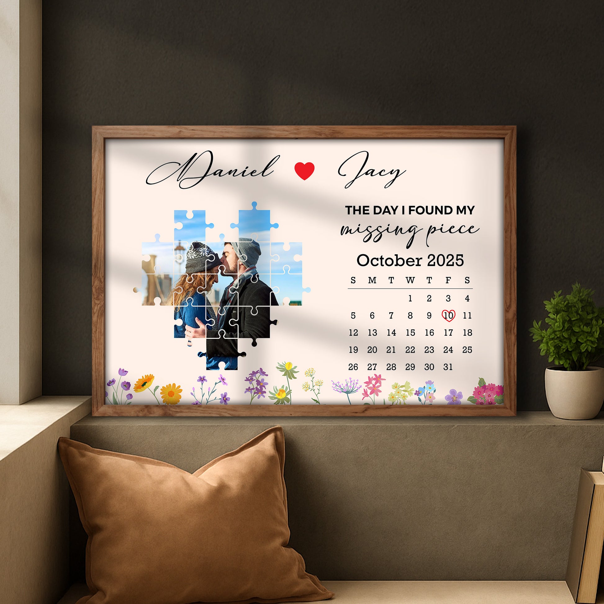 The Day I Found My Missing Piece With Puzzle Pieces And Flowers