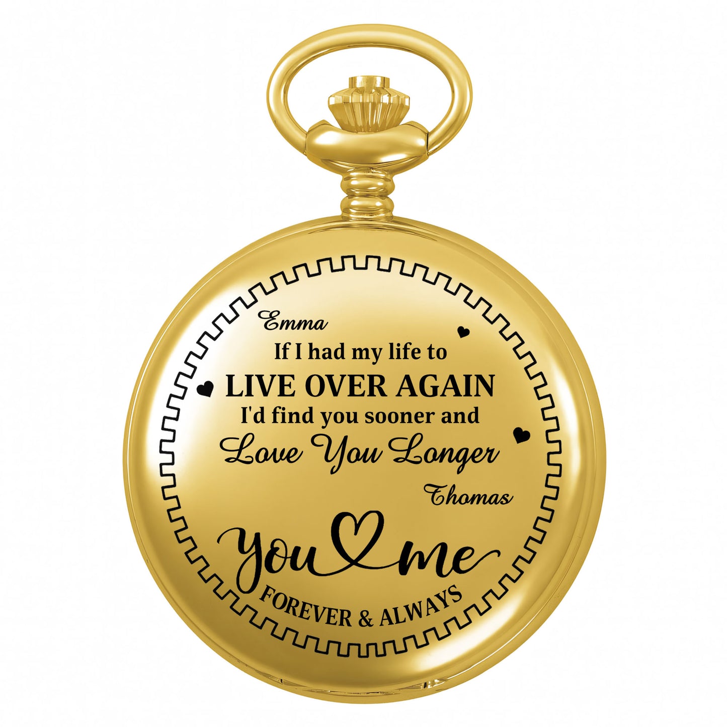 If I Had My Life To Live Over Again I'd Find You Sooner And Love You Longer