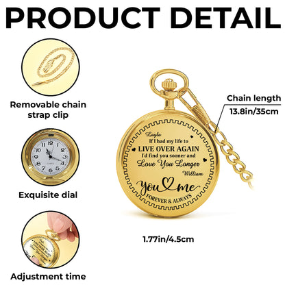 If I Had My Life To Live Over Again I'd Find You Sooner And Love You Longer