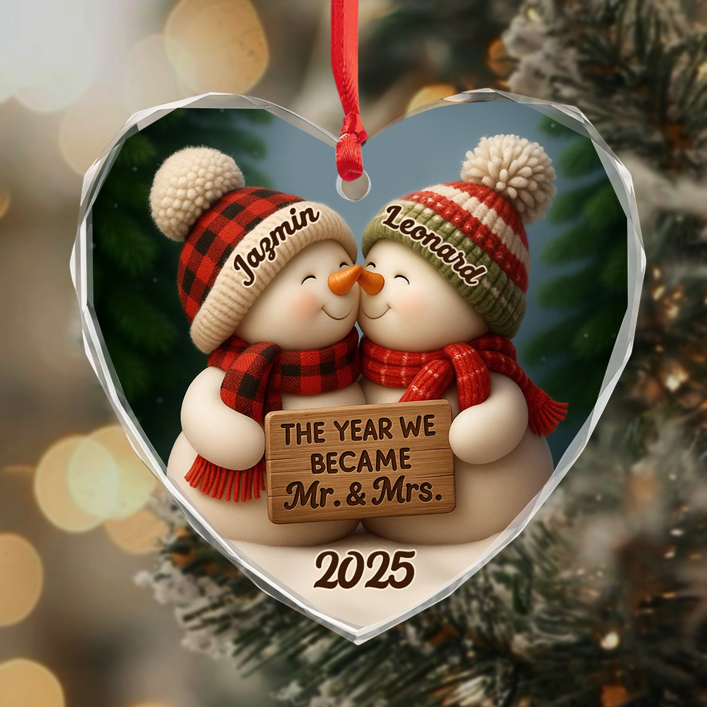 The Year We Became Mr. & Mrs. Snowmen With Heart