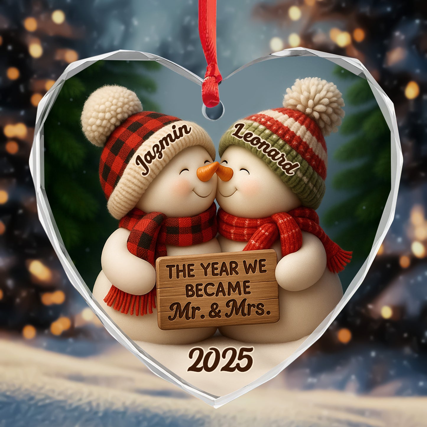 The Year We Became Mr. & Mrs. Snowmen With Heart