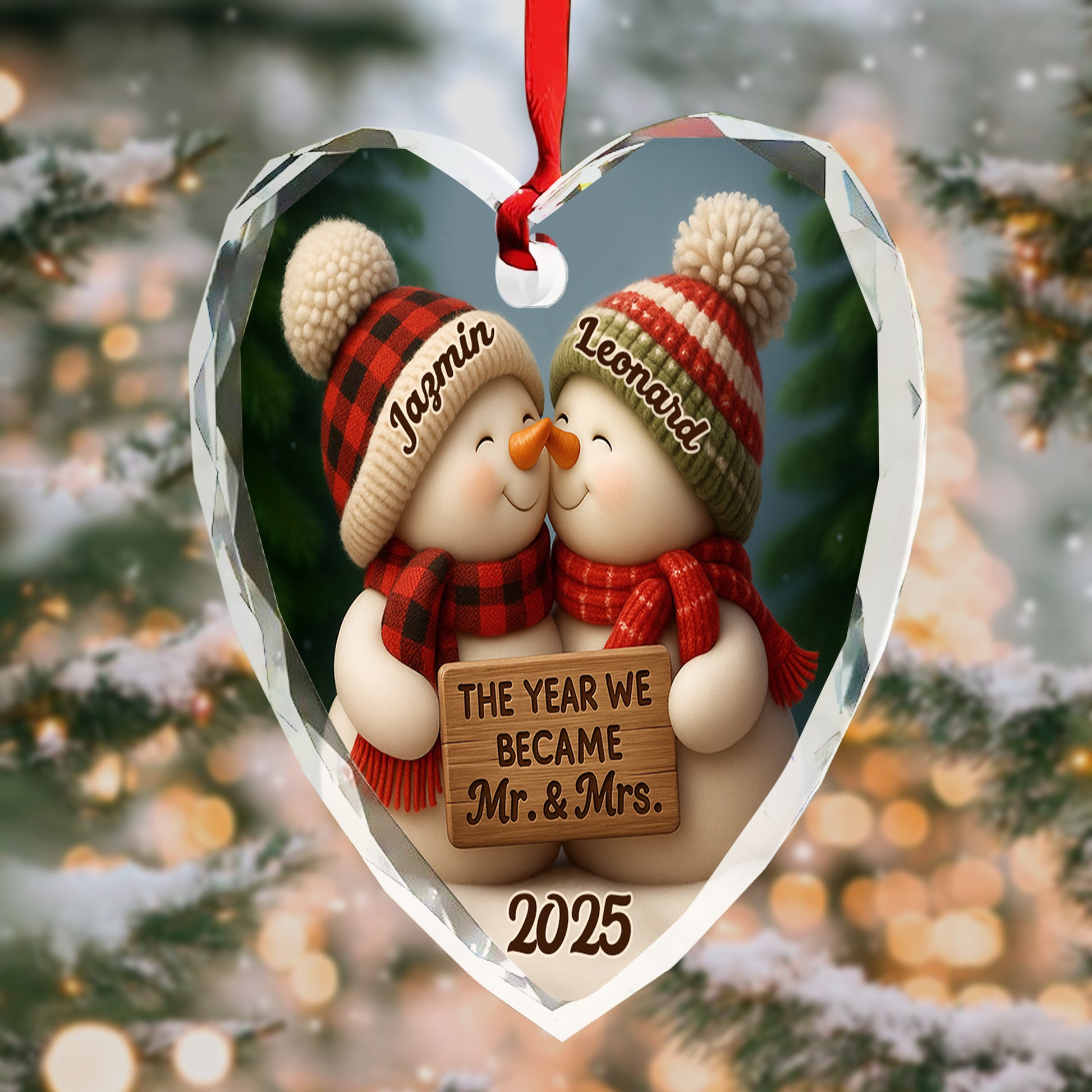 The Year We Became Mr. & Mrs. Snowmen With Heart