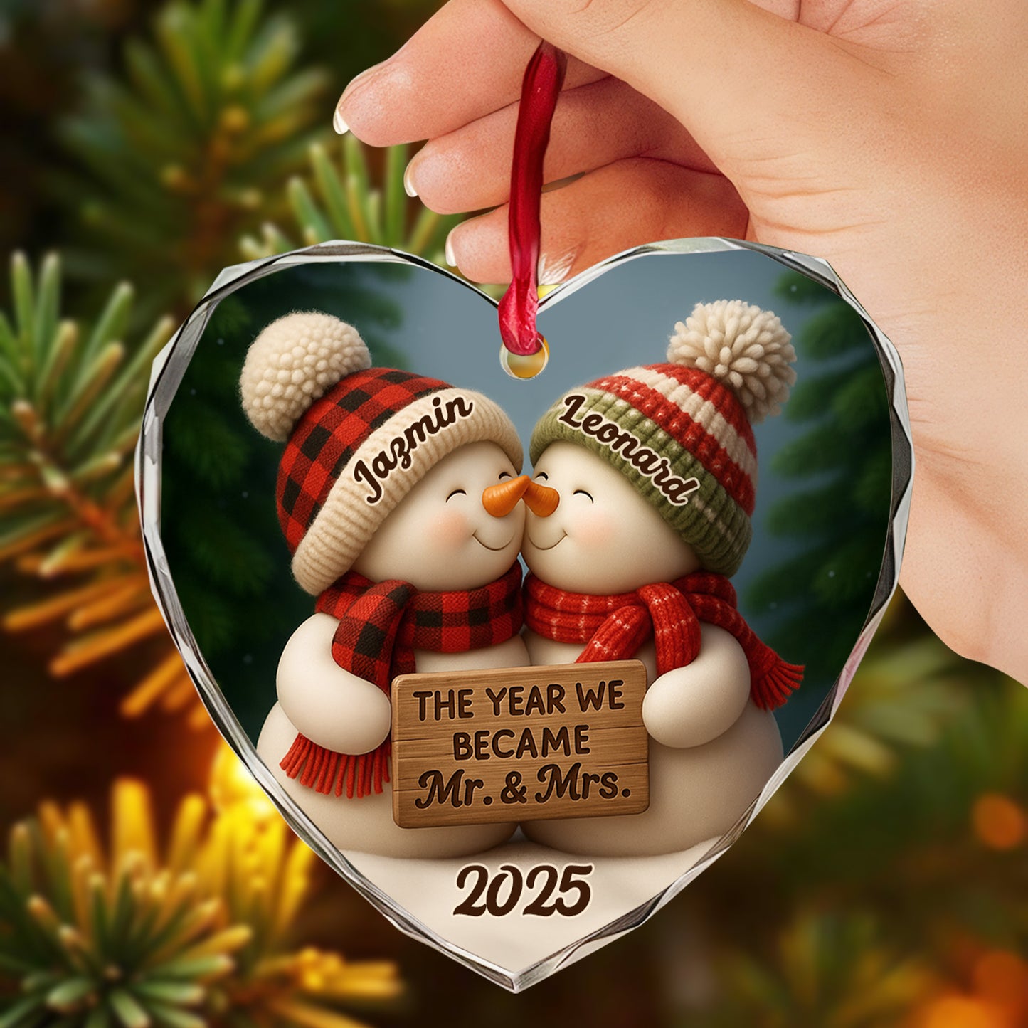 The Year We Became Mr. & Mrs. Snowmen With Heart