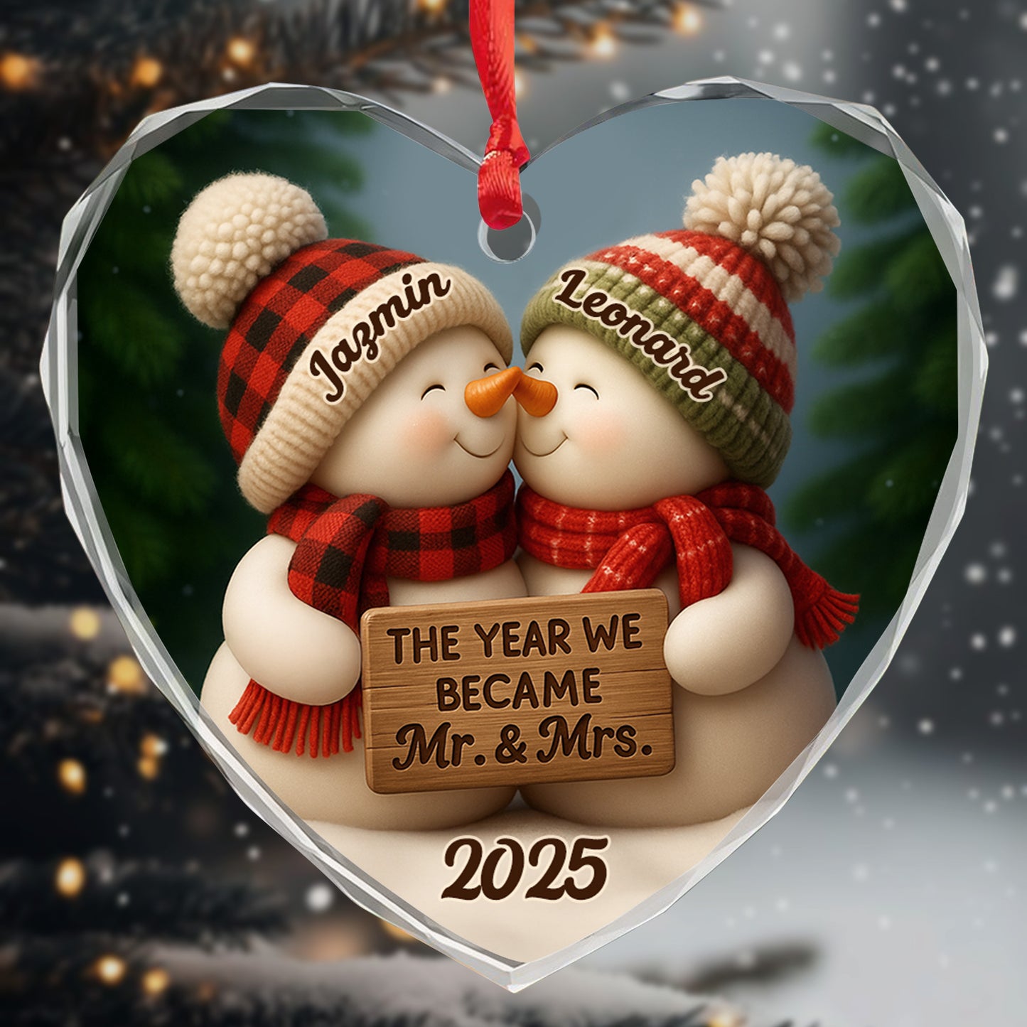 The Year We Became Mr. & Mrs. Snowmen With Heart
