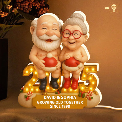 Growing Old Together Since [Year], Elderly Couple Embrace