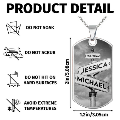 Customizable Street Sign Design Necklace