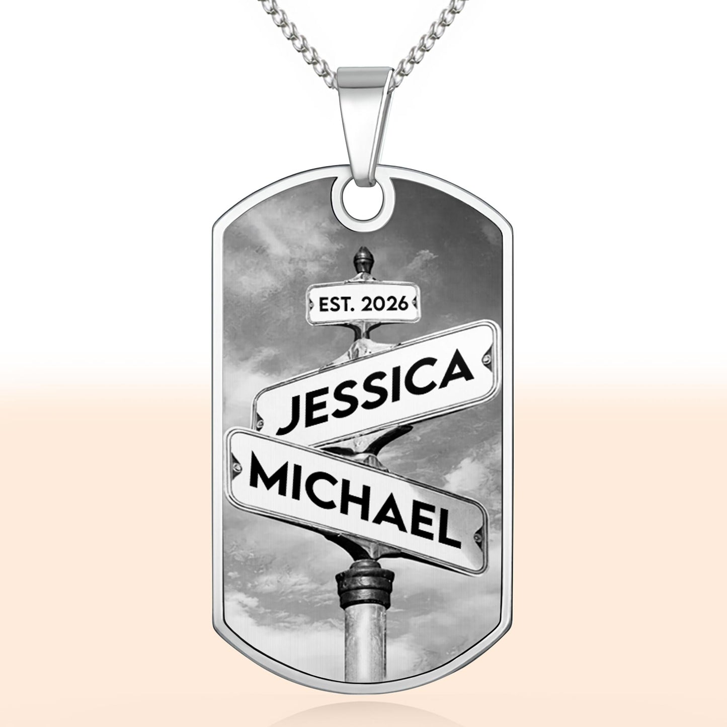 Customizable Street Sign Design Necklace