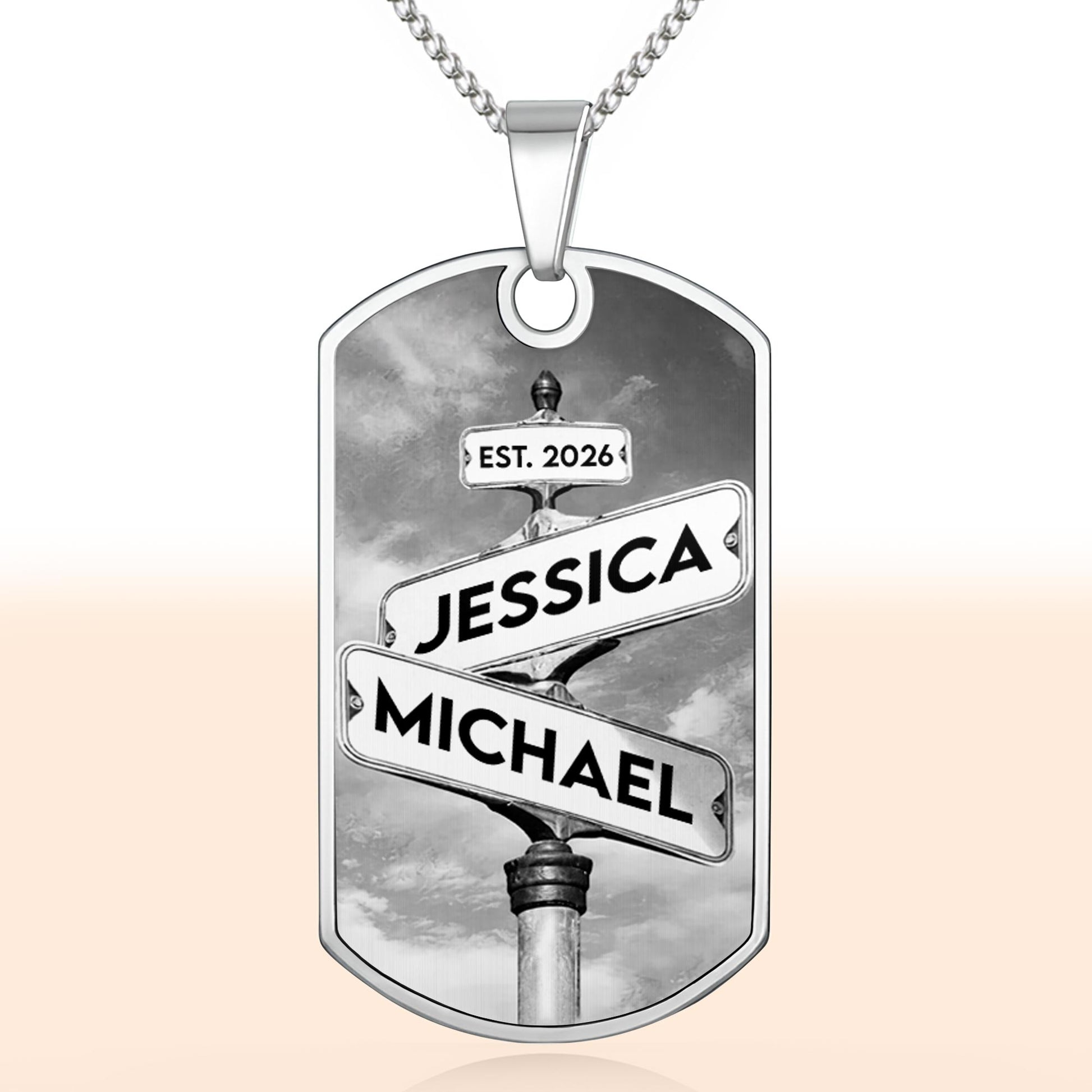 Customizable Street Sign Design Necklace