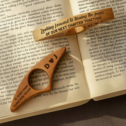 Looking Forward To Turning Pages Together, Book Page Holder