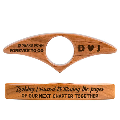 Looking Forward To Turning Pages Together, Book Page Holder