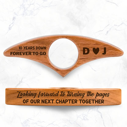 Looking Forward To Turning Pages Together, Book Page Holder